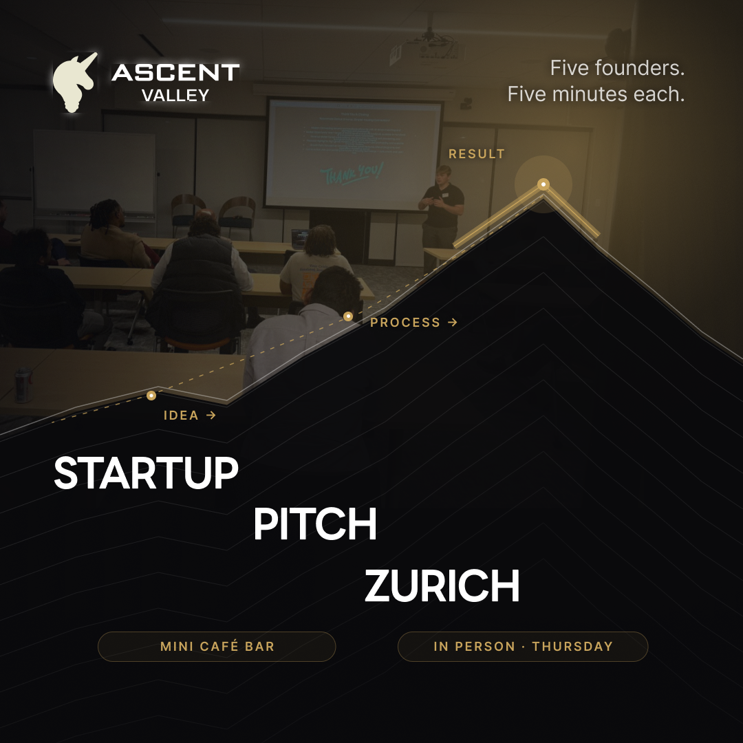 Startup Pitch Events Zurich: 5 Founders on Stage